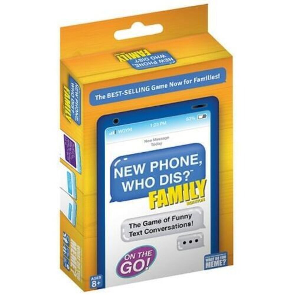 New Phone, Who Dis? Family Edition Family Party Card Game